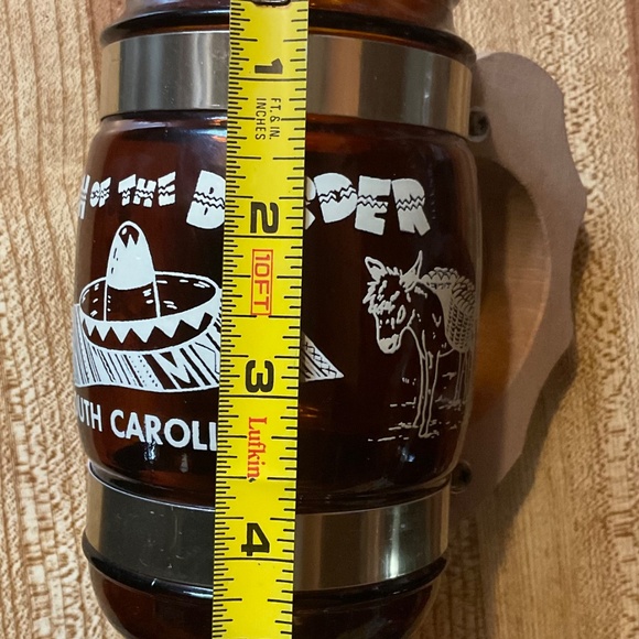 MADE IN CANADA VINTAGE GLASS MUG SET WITH WOODEN CARRY - Picture 6 of 13